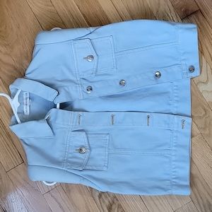 Stolen girlfriends club padded light denim vest  size 8